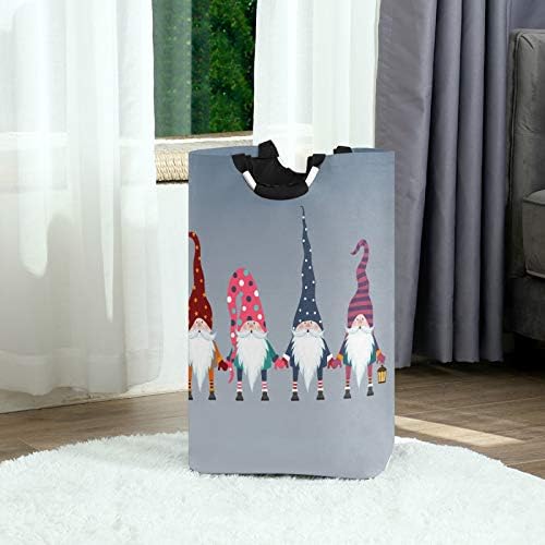 Foldable Christmas Gnomes Laundry Basket