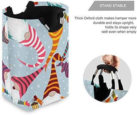 Susiyo Foldable Laundry Basket with Handles and Unique Pattern Design