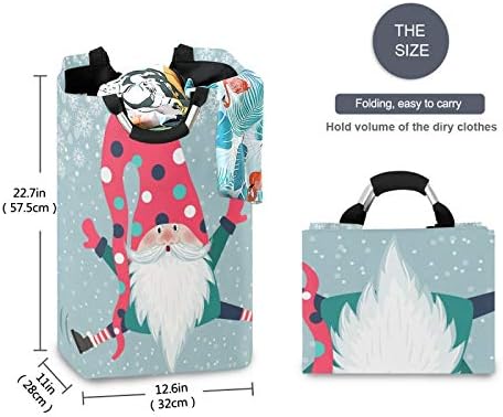 Christmas Gnome Foldable Laundry Basket - Eco-Friendly Storage Solution