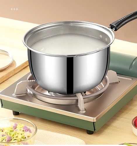 Yikangheng 13 Quart Stainless Steel Saucepan with Lid and Long Handle