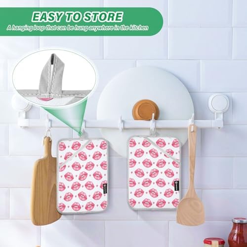 KCLDECI Heat Resistant Potholders Set of 2