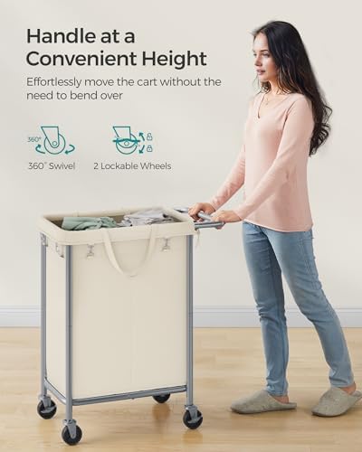 Versatile Durable 37-Gallon Laundry Hamper for Big Families