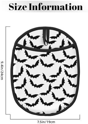 Halloween Black Cool Bat Pot Holder