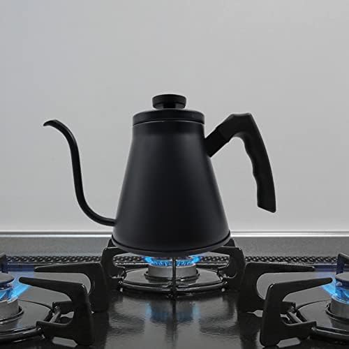 Sturdy Black Stainless Steel Gooseneck Coffee Kettle