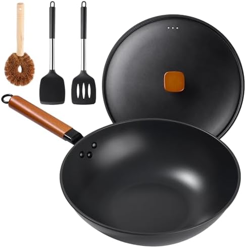 13-inch wok with lid - Perfect for cooking