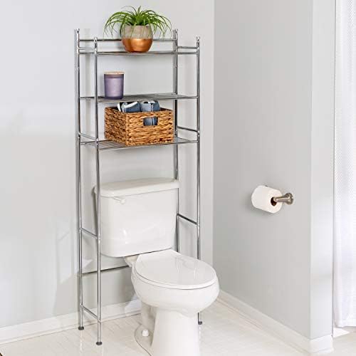 3-Tier Standing Shelf for Bathroom Above Toilets Space Saver