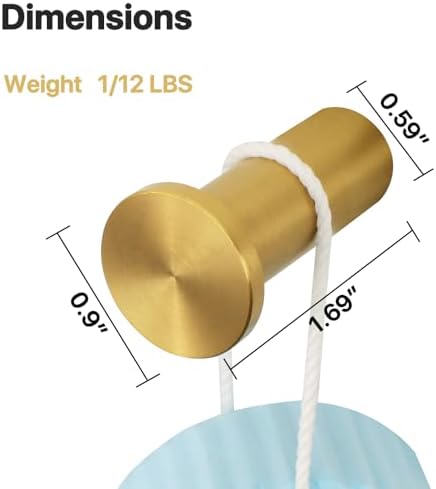 Higher Quality Gold Wall Mount Towel Hook Heavy Duty