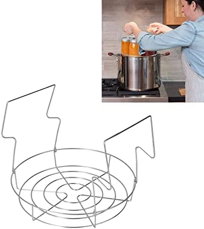 Mokernali Stainless Steel Canning Rack 8 Jar Easy Cook Set