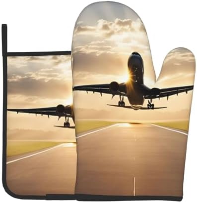Oven Mitts Pot Holders - Durable Heat-Resistant Pairs
