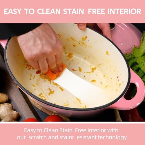 55 Quart Enameled Cast Iron Dutch Oven with Lid