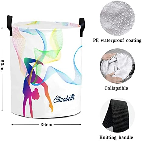 Rhytmic Personalized Waterproof Foldable Gymnastics Laundry Basket