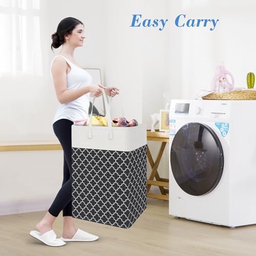 BlissTotes 3-Pack Freestanding Waterproof Laundry Basket Collapsible for HomeDorm