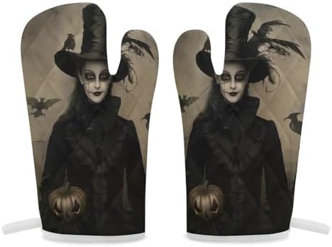 Halloween Child Portrait Oven Mitts 2-Piece Set