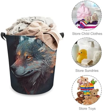 Durable Animal Collapsible Laundry Basket