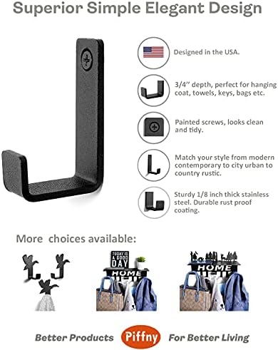 Sturdy and Modern Piffny Robe Towel Hook