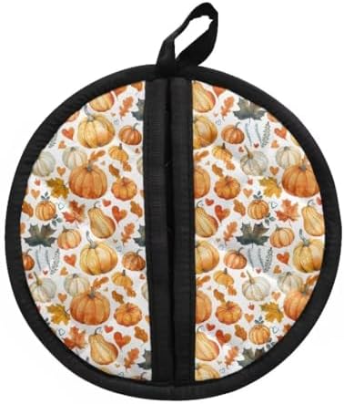 Kuiaobaty Pumpkin Potholders with Pockets Halloween Hot Pads