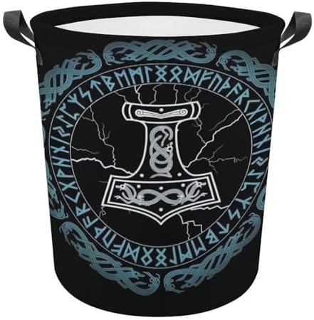Viking inspo Norse Mythology Magic Rune Laundry Hamper