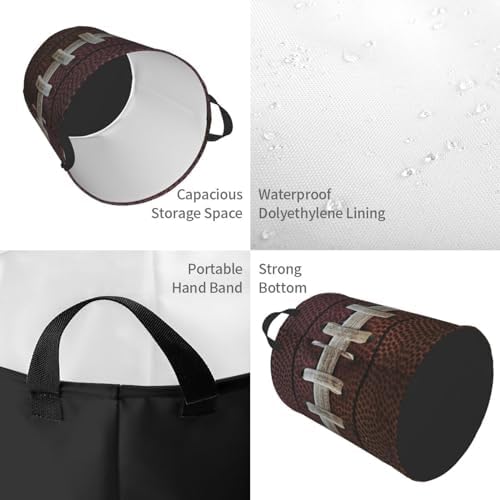 American Football Themed Waterproof Laundry Basket for Kidsreason