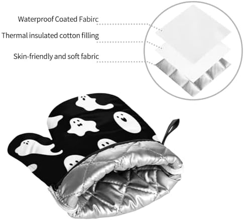 Dont Drop the Ball Halloween mitt set for Cooking