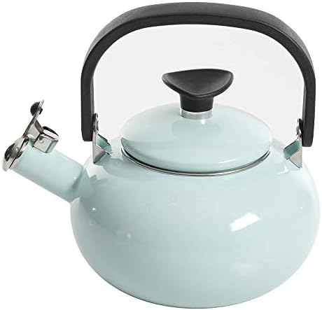Kenmore Broadway Tea Kettle Enamel on Steel 15-Quart Glacier Blue