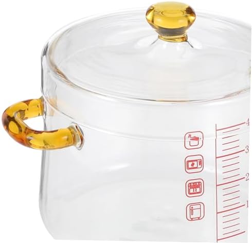 Luxshiny Glass Pot Multi-Functionalessential with Stability