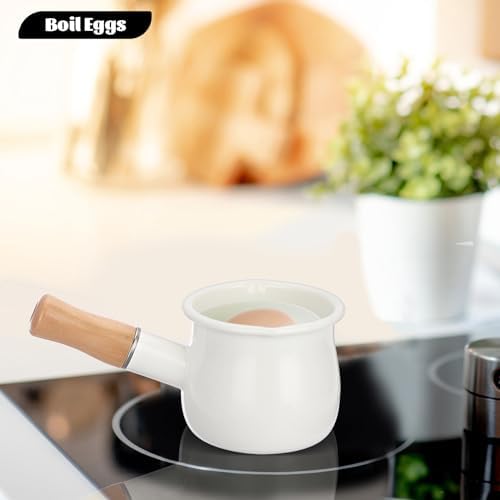 Elegant Enamel Butter Warmer Pot