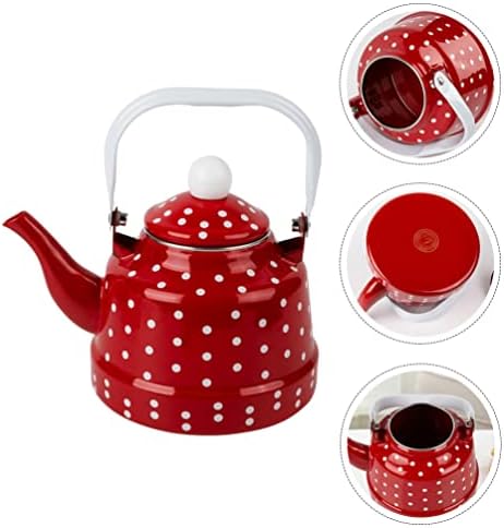 Durable Retro Porcelain Teakettle Ceramic Handle Heat Resistant 11L
