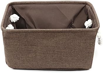 Eco-Friendly Linen Storage Basket with Dual Handles for Efficient Tidying