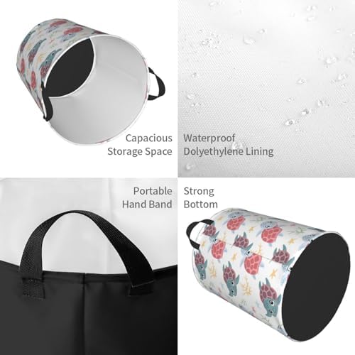 Collapsible Laundry Basket Hamper for College Dorms Bedrooms Durable Water-Resistant
