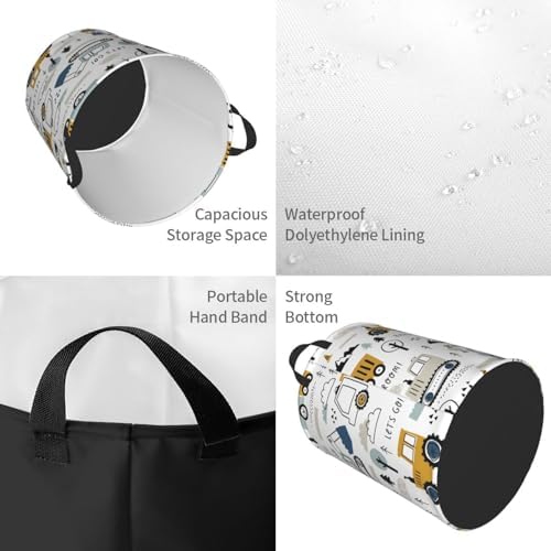 Stylish Water-Resistant Oxford Fabric Laundry Basket for Home Organization