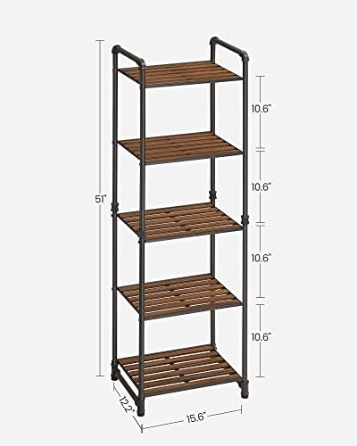Vasagle Bath Storage Rustic Brown