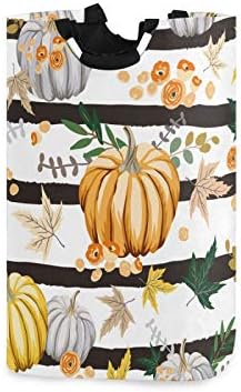 Susiyu Fall Autumn Orange Pumpkins Laundry Basket