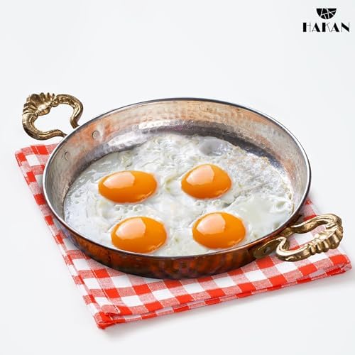 Hakan Copper Round Chef Pan