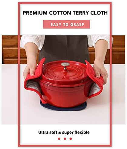 Joyhalo 4 Pack Pot Holders - Heat Resistant Cooking Pots