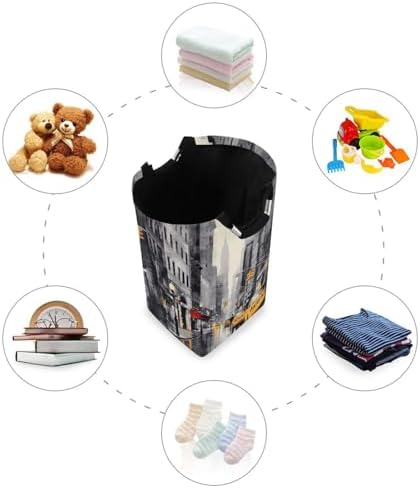Kigai Collapsible Laundry Basket Large Waterproof Portable Sturdy