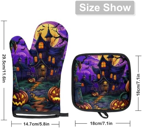 Oven Mitt Set - Pot Holders for Cooking