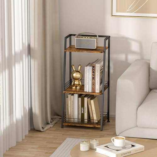 Stylish 3-Tier Bathroom Organizer with Metal Frames for Efficient Storage