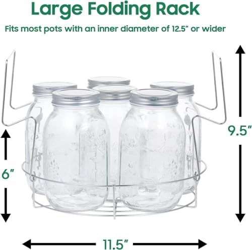 Stainless Steel Water Bath Canner with Rack Green
