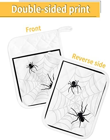 Cobwebz Heat-Resistant Potholders Set of 5