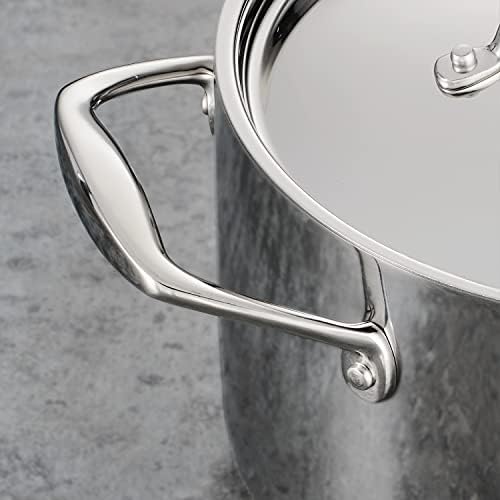 Tramontina Tri-Ply Clad Stainless Steel 4-Quart Sauce Pan with Lid