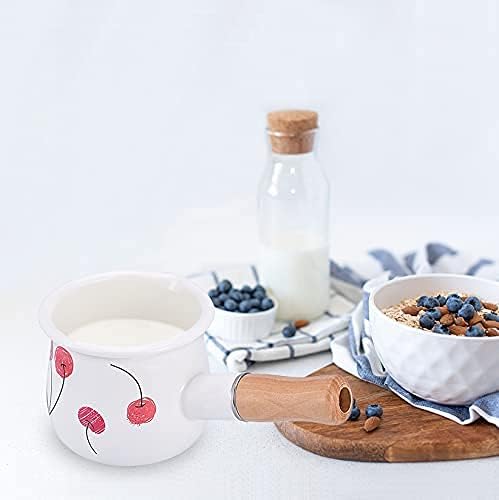 Small Enamel Milk Pot 4-Inch 17 Oz