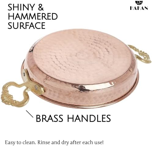 Hakan Copper Round Chef Pan