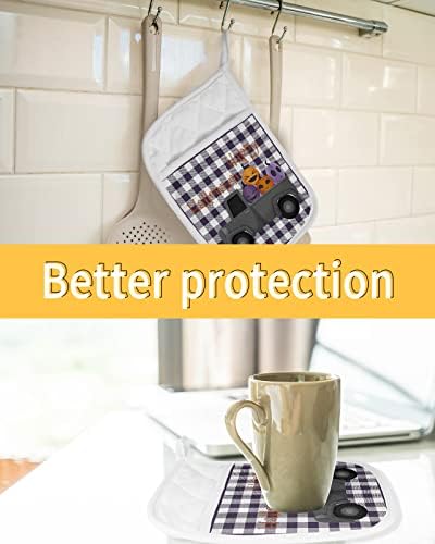 Happy Halloween Distinctive Pot Holder Set with 5 Pockets