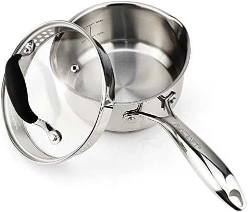 Stainless Steel Multurpose Saucepan with Glass Lid