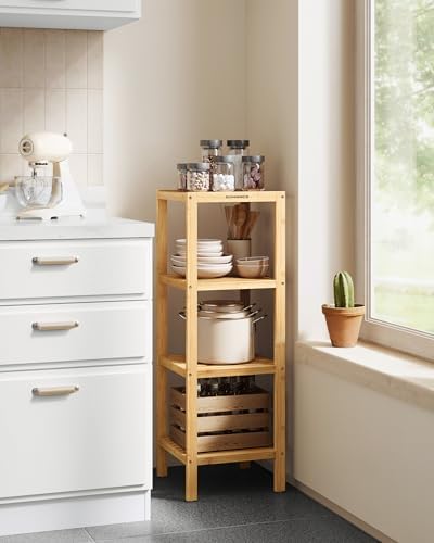4-Tier Bamboo Storage Shelf