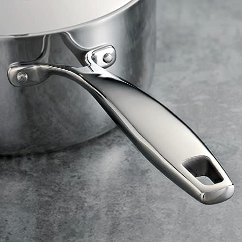 Tramontina Tri-Ply Clad Stainless Steel 4-Quart Sauce Pan with Lid