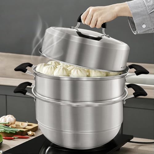 Convenient 11-Inch Steamer Pot for Kitchen Use