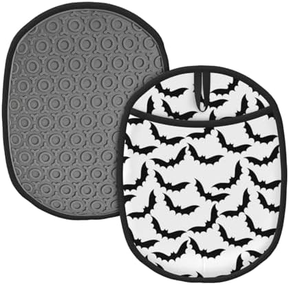 Halloween Black Cool Bat Pot Holder