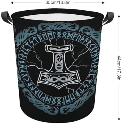 Viking inspo Norse Mythology Magic Rune Laundry Hamper