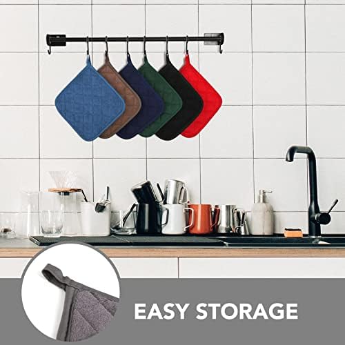Joyhalo 4 Pack Grey Heat Resistant Pot Holders